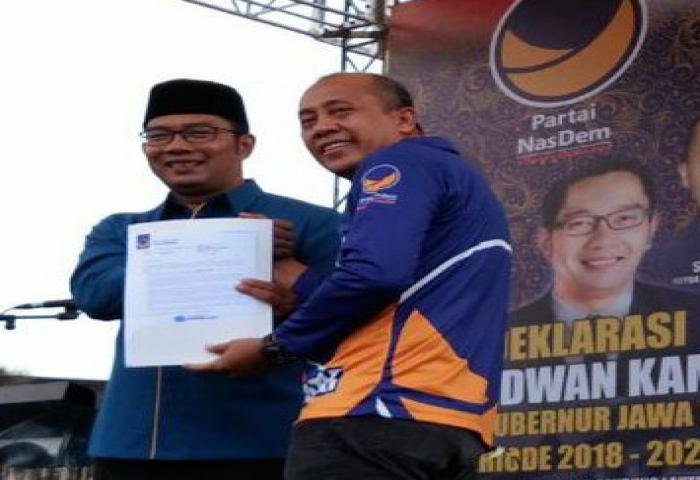 Ridwan Kamil Resmi Maju Pilgub Jabar 2018